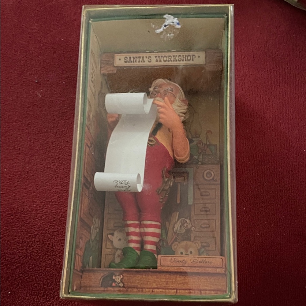 HALLMARK Keepsake SPECIAL EDITION Checking It Twice ORNAMENT Original Box Vtg